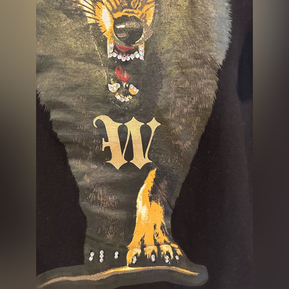 Authentic Tradition Vintage Wolf Rhinestone T-shirt. Size xxl - Picture 2 of 6